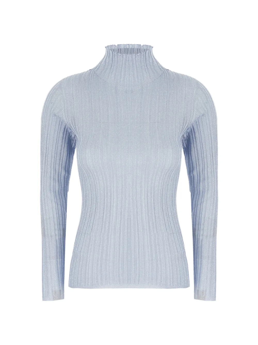 Fabiana Filippi ribbed-knit high-neck sweater - Blu
