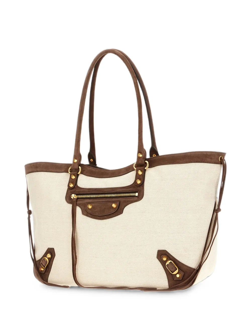 Balenciaga Neo Cagole kleine shopper Beige