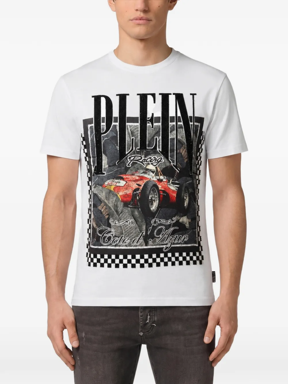Philipp Plein T-shirt met grafische print Wit