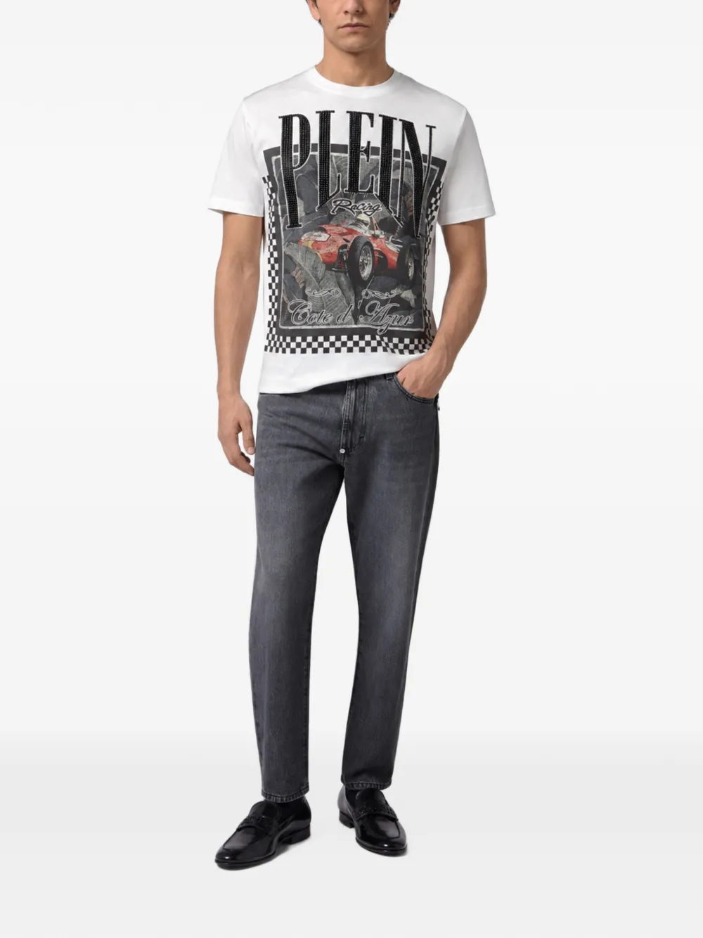 Philipp Plein T-shirt met grafische print Wit