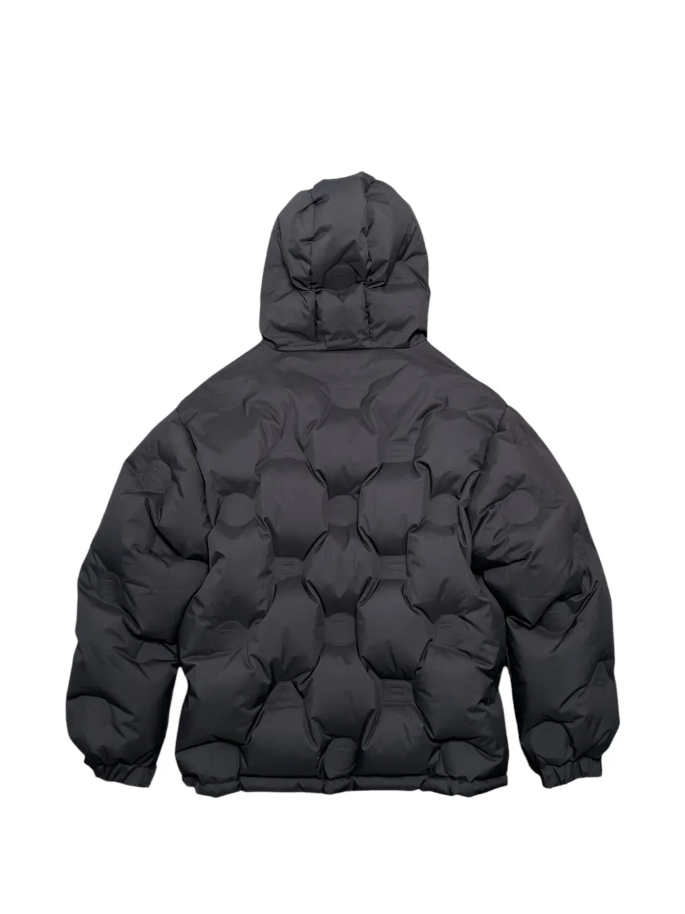 A BATHING APE Donsjack met monogram 700-reliëf Zwart