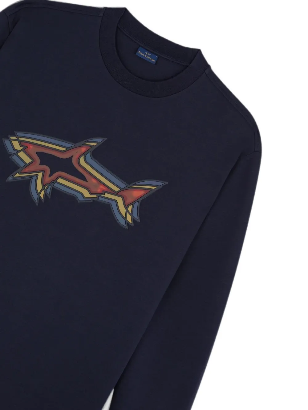 Paul & Shark Trui met logoprint Blauw