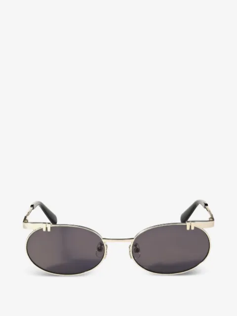 Off-White lentes de sol con armazón redonda