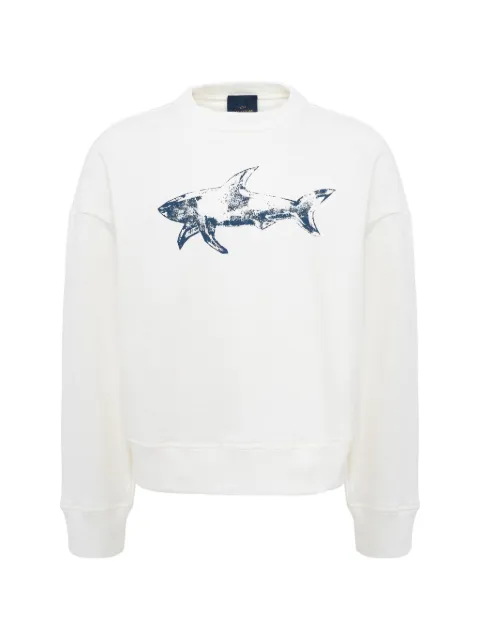 Paul & Shark shark-print cotton sweater