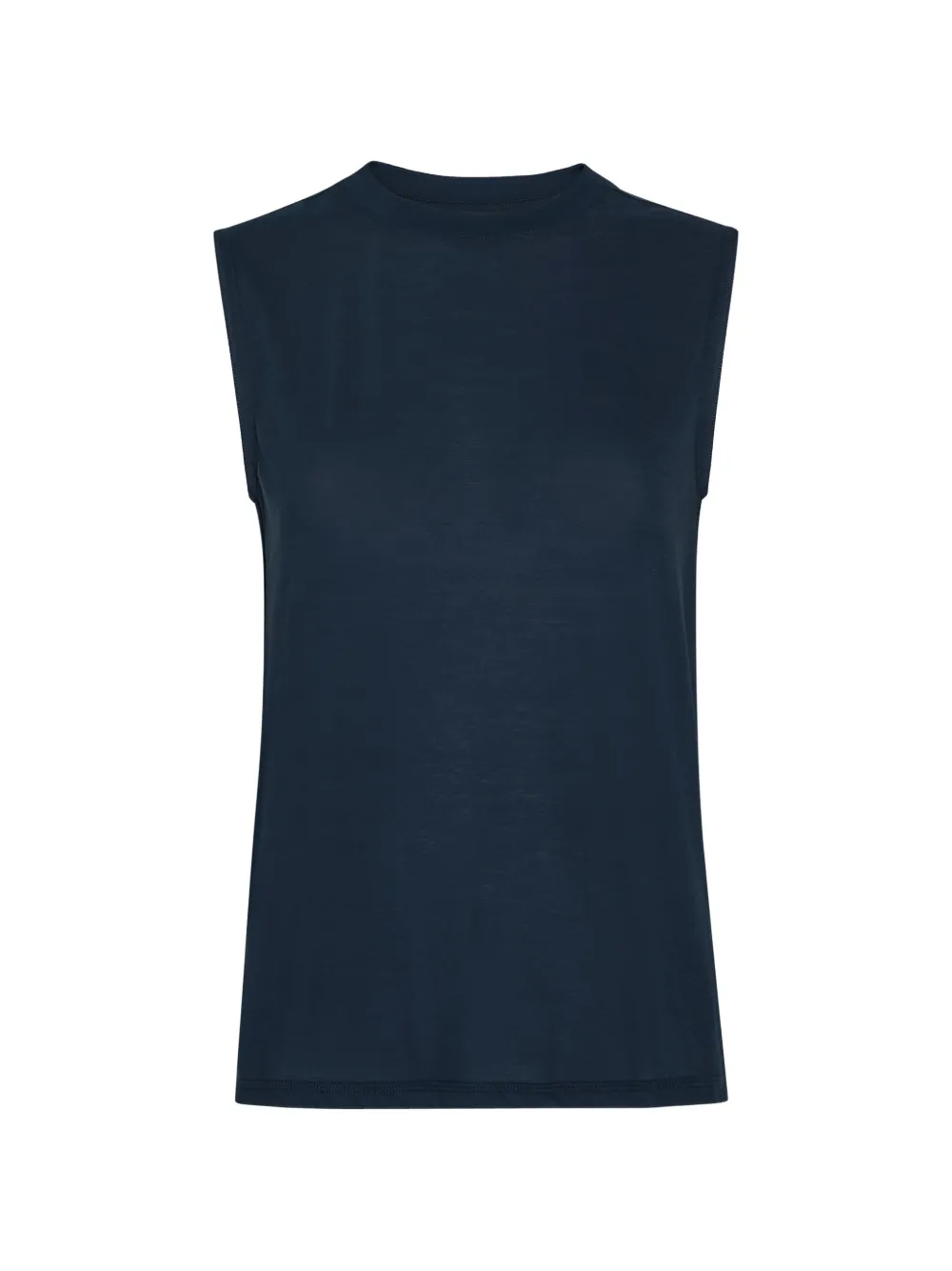 Escada Sport logo-patch sleeveless T-shirt - Blau