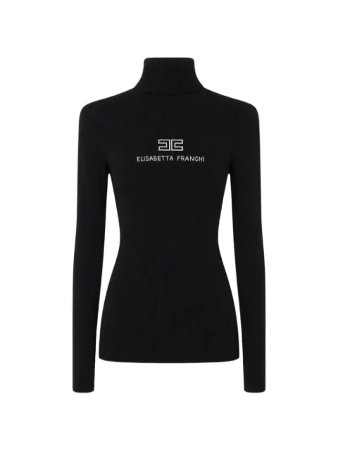 Elisabetta Franchi ribbed knit turtleneck top