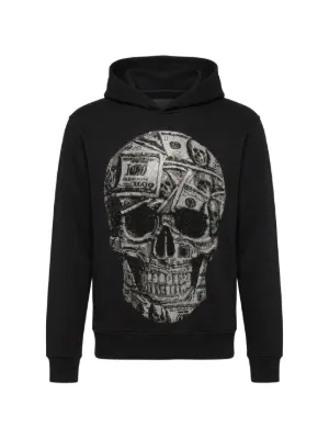 フィリッププレイン スカル フーディ ラインストーン 限定パーカー 黒 L Philipp Plein ラインストーンスカル パーカー | ブラック | FARFETCH JP