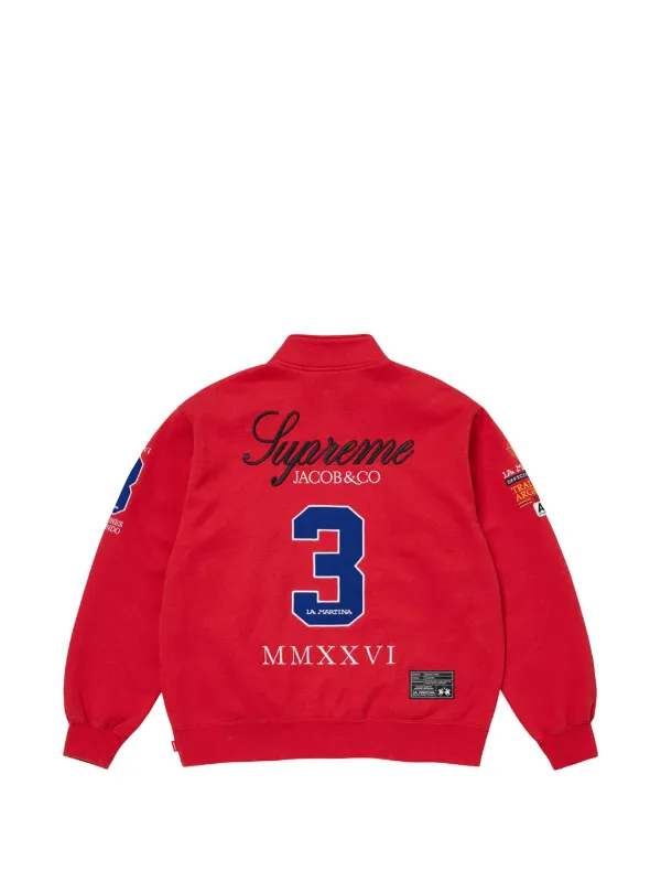 Supreme x La Martina x Jacob & Co zip-up Sweater | Red | FARFETCH