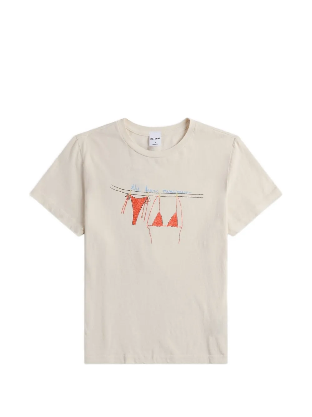 RE/DONE graphic-print T-shirt - Toni neutri
