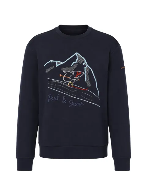 Paul & Shark embroidered-details sweater