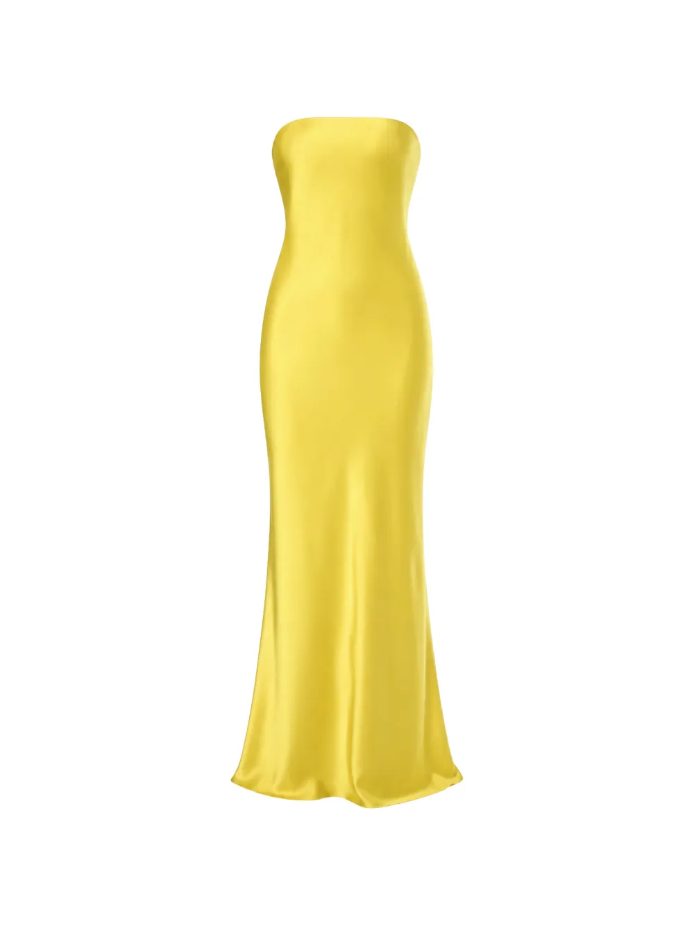 Norma Kamali strapless gown - Yellow
