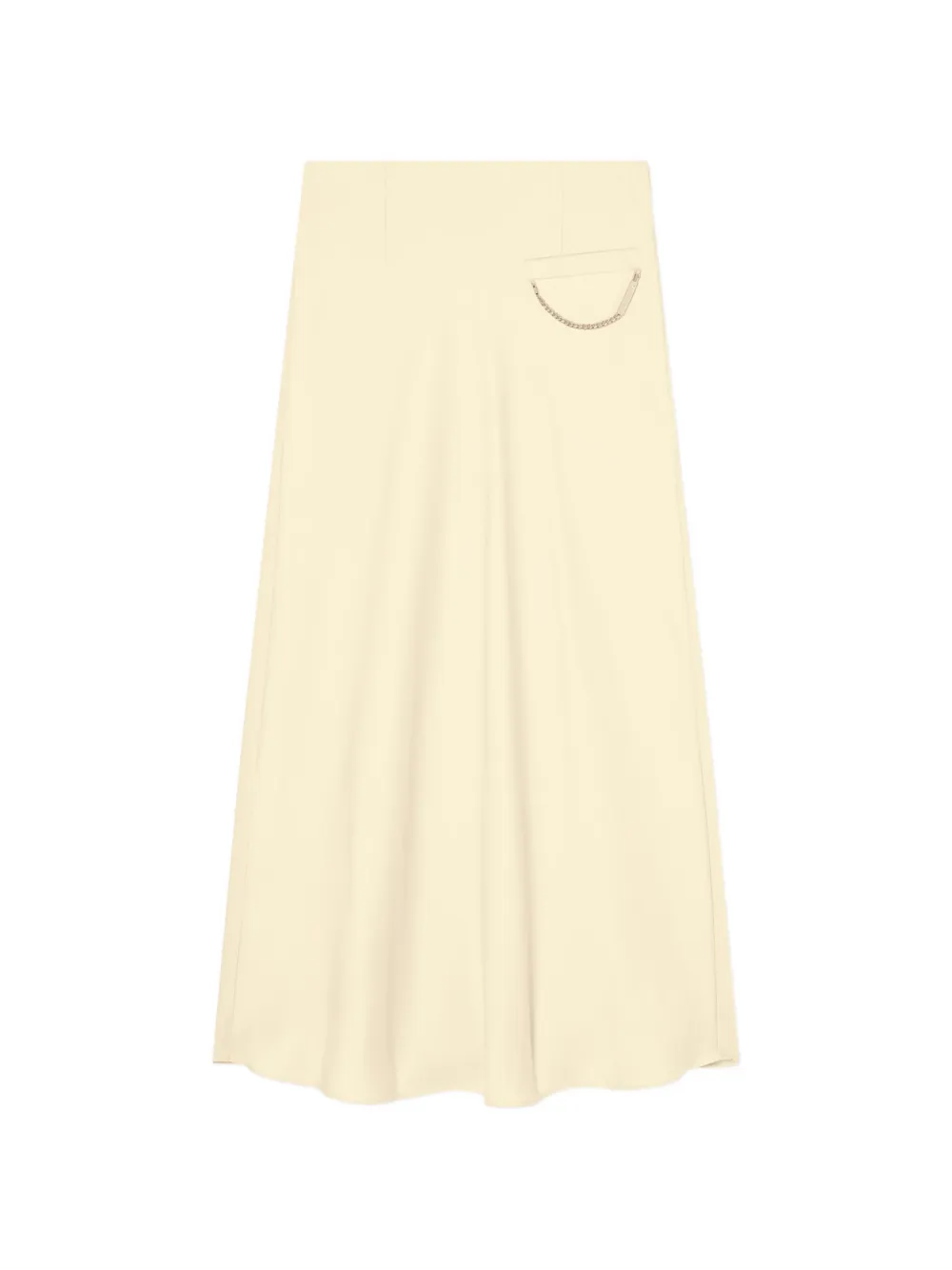 Armani Exchange chain-link A-line maxi skirt - Toni neutri