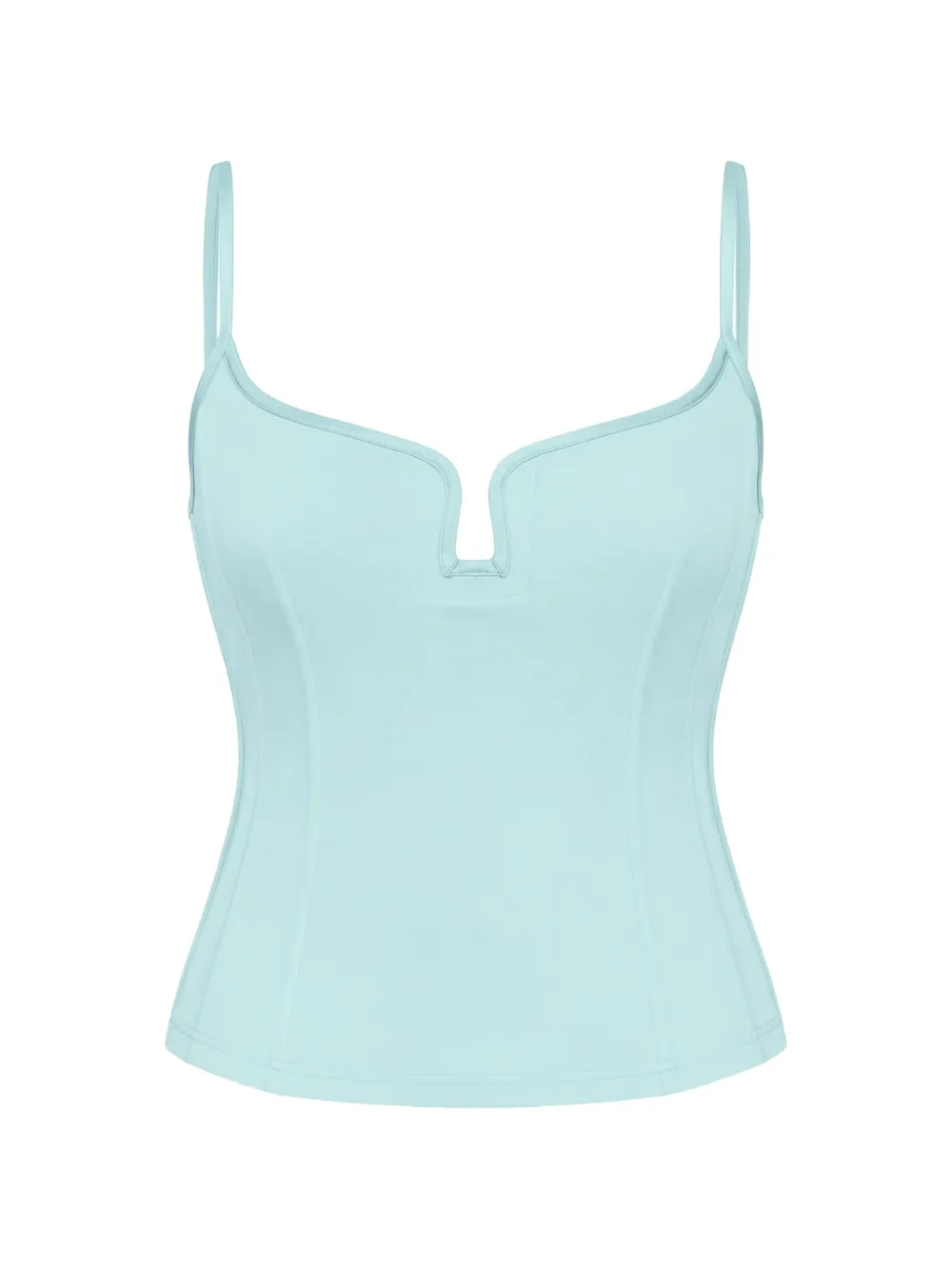 Paris Georgia Marlo notched-neck top - Blu