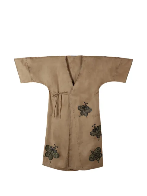 Vita Kin Kyoto insect-embroidered linen dress
