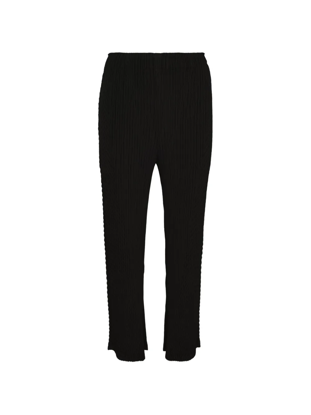 Issey Miyake plissé-effect trousers - Nero