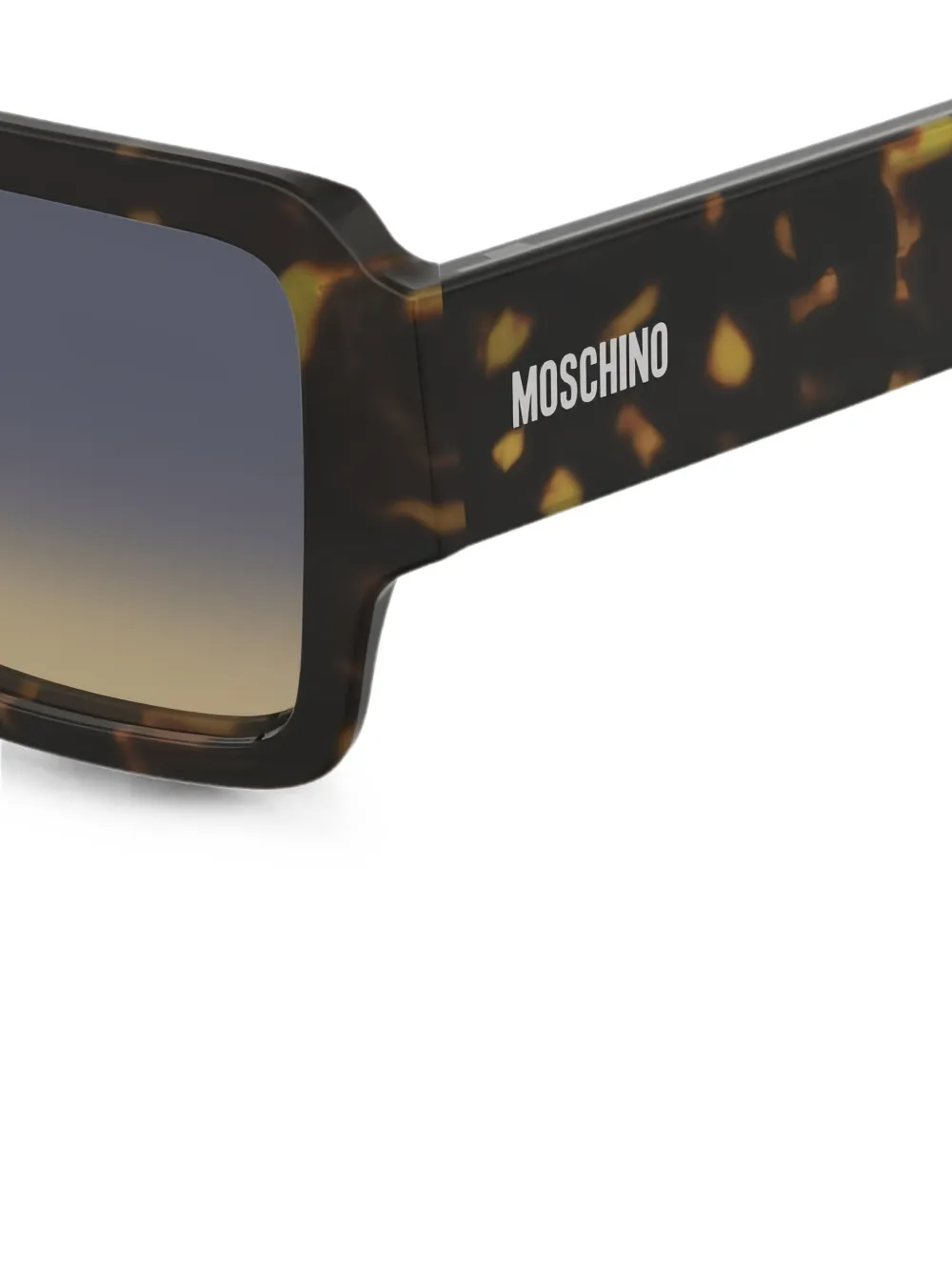 Moschino Eyewear Zonnebril met rechthoekig montuur Bruin