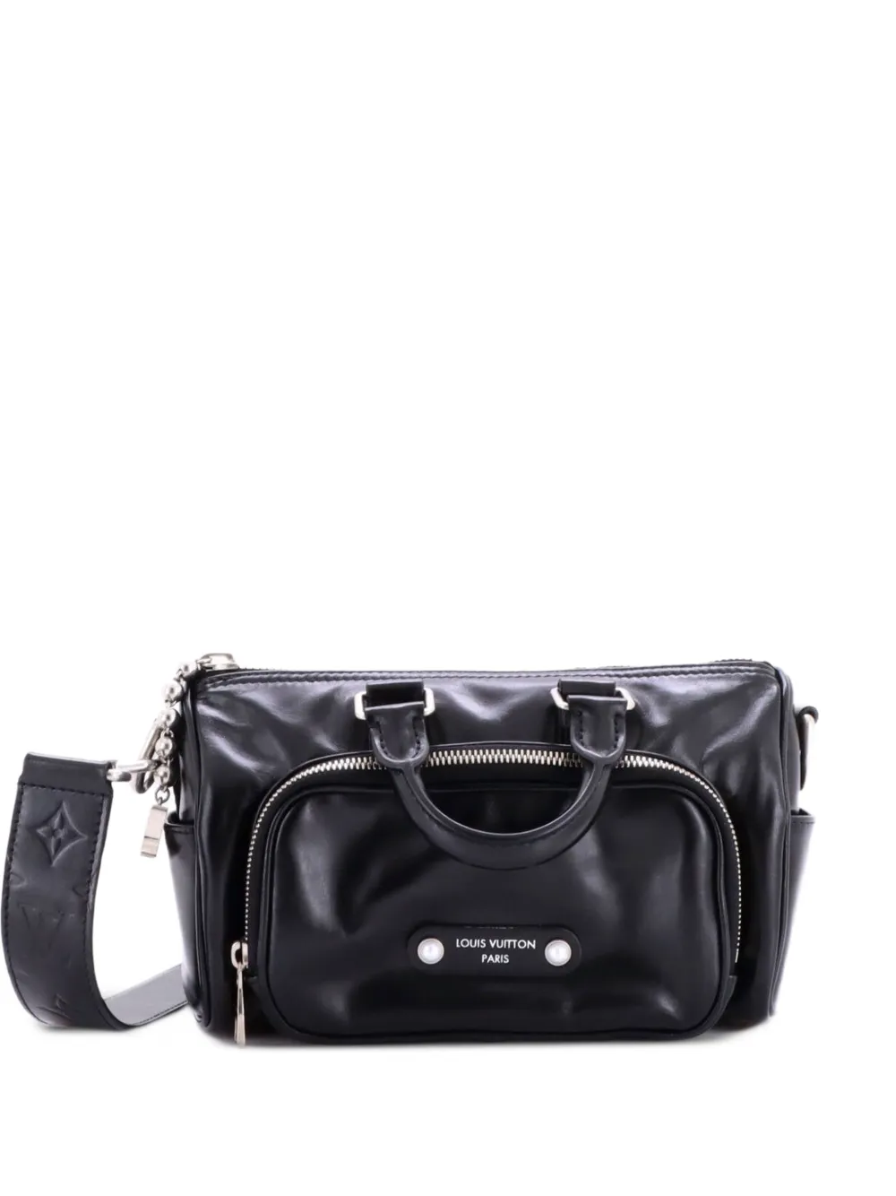 Louis Vuitton Pre-Owned Keepall Cargo Bandouliere Tasche aus Kalbsleder mit Monogramm 25cm - Schwarz