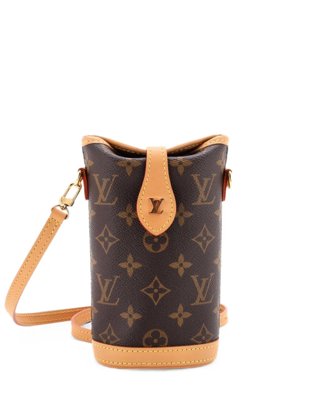 Louis Vuitton Pre-Owned Borsa a tracolla Fold Me Pouch in tela con monogramma - Marrone