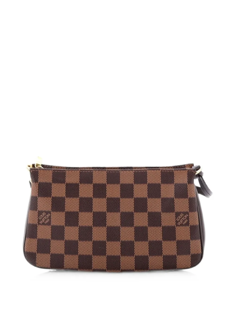 Pre-owned Louis Vuitton Navona Pochette Accessoires Damier Clutch Bag In Brown