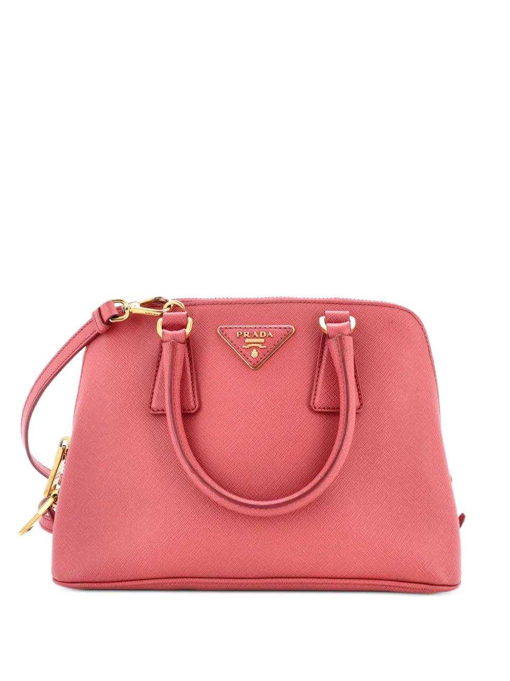Prada Pre-Owned Borsa a tracolla Promenade Bag piccola in pelle Saffiano - Rosa