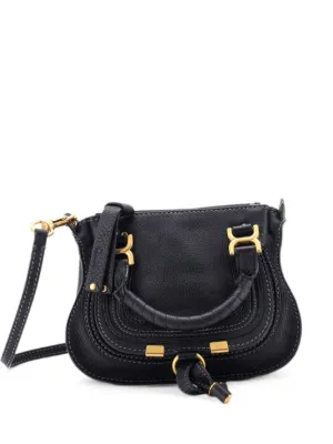Chloé Pre-Owned ハドソン ウィップステッチ レザー ミニ ショルダー 