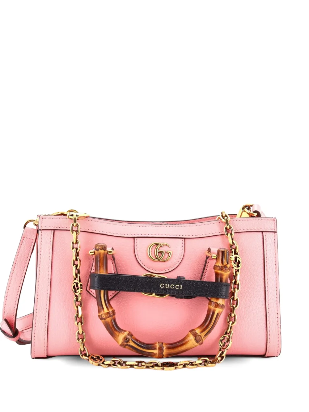 Gucci Pre-Owned Diana NM Convertible Leather Small shoulder bag - Pink