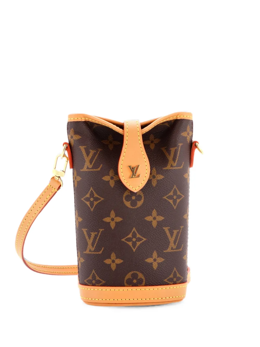 Louis Vuitton Pre-Owned Borsa a tracolla Fold Me Pouch in tela con monogramma - Marrone