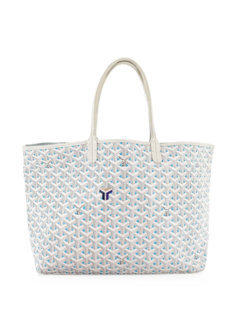 Goyard Pre-Owned Borsa tote Saint Louis Claire Voie PM in tela cerata - Bianco