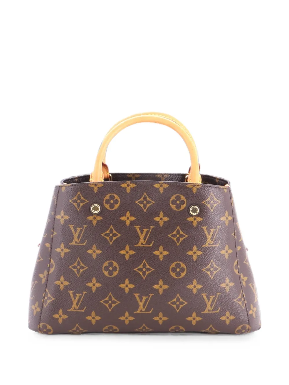 Louis Vuitton Pre-Owned Borsa a tracolla Montaigne BB in tela con monogramma - Marrone
