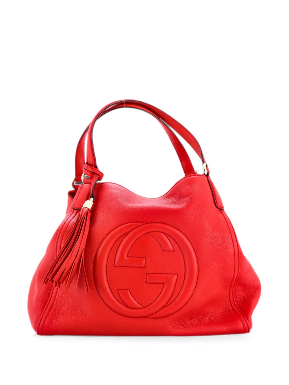 Gucci Pre-Owned Borsa a spalla Soho media in pelle - Rosso