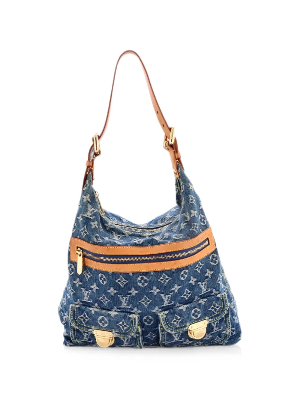 Louis Vuitton Pre-Owned Borsa a mano Baggy Denim GM con catena - Blu