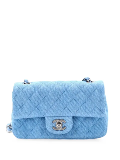 CHANEL Pre-Owned bolso de hombro vaquero Classic Single Flap mini acolchado