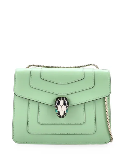 Bvlgari Pre-Owned Serpenti Forever Square Shoulder Bag Leather Small crossbody bag