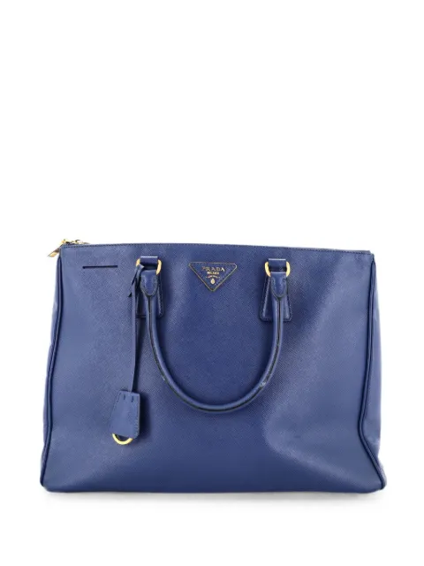 Prada Pre-Owned Double Zip Lux Saffiano Leather Large tote bag