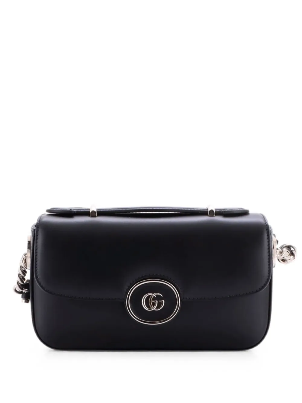 Gucci Pre-Owned Mini Petite GG Flap Schultertasche aus Leder - Schwarz