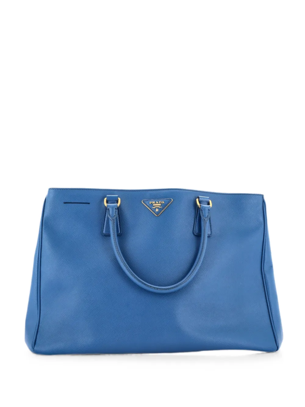 Prada Pre-Owned Große Lux Open Tote Bag aus Saffiano-Leder - Blau