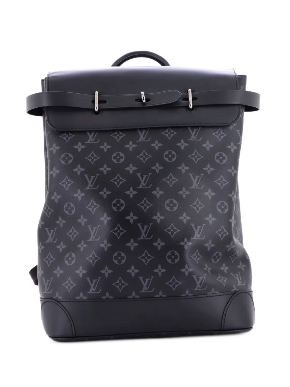 Louis Vuitton Pre-Owned Steamer Monogram Eclipse Rucksack aus Canvas - Schwarz
