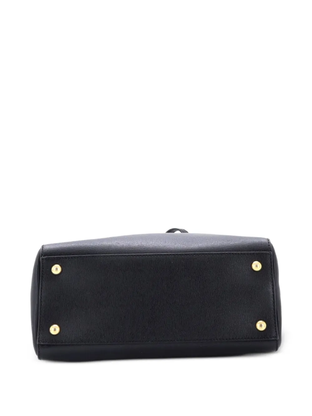 Fendi Pre-owned 2Jours Bag Leather Petite Satchel in Black, view 4