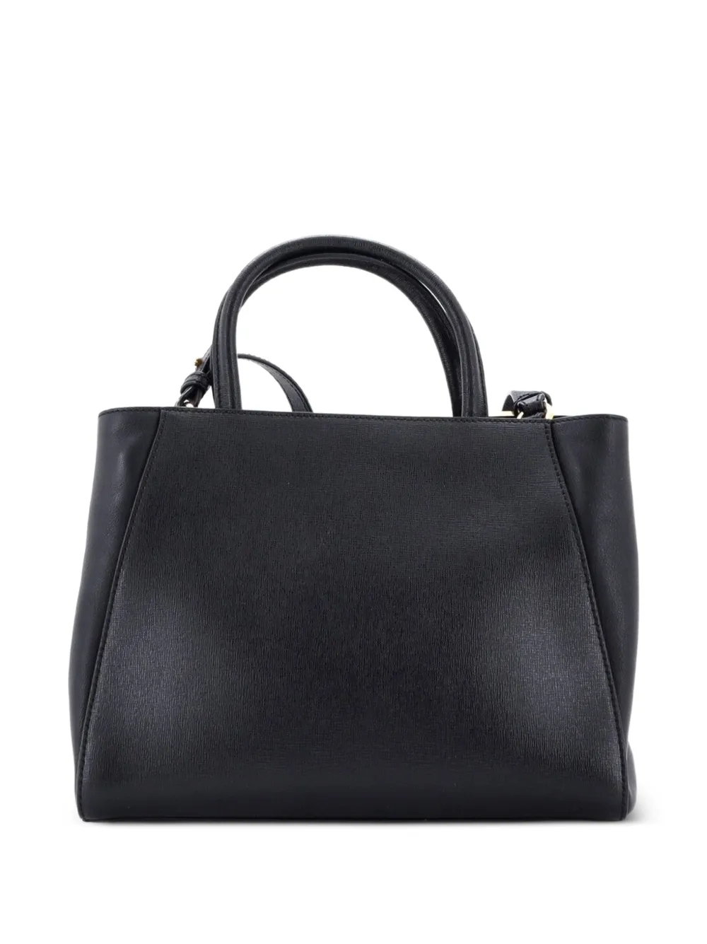 Fendi Pre-owned 2Jours Bag Leather Petite Satchel in Black, view 2