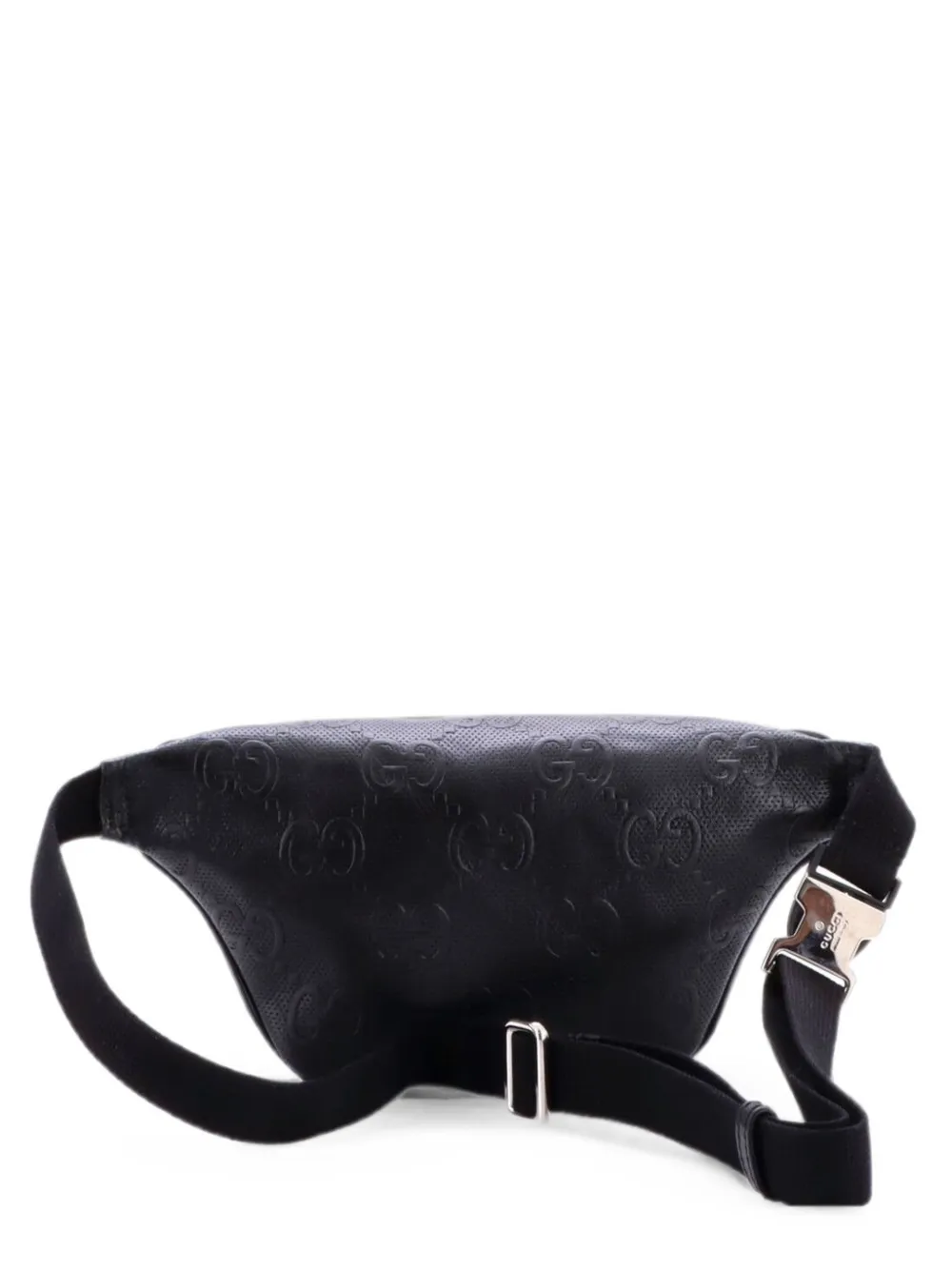 Gucci Pre-Owned Kleine Gürteltasche mit GG-Prägung - Schwarz