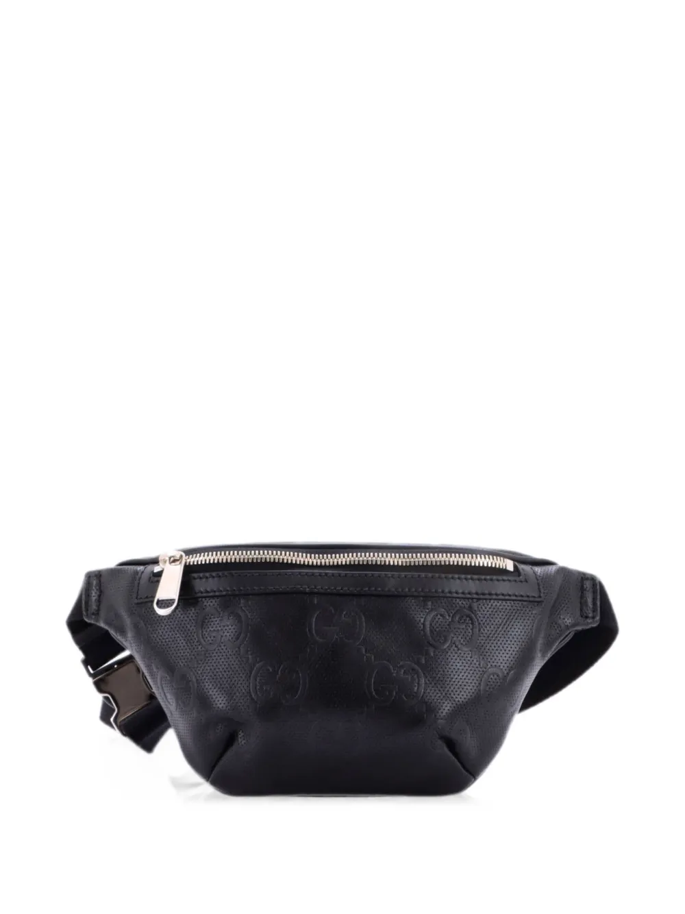 Gucci Pre-Owned Marsupio GG goffrato in pelle traforata - Nero