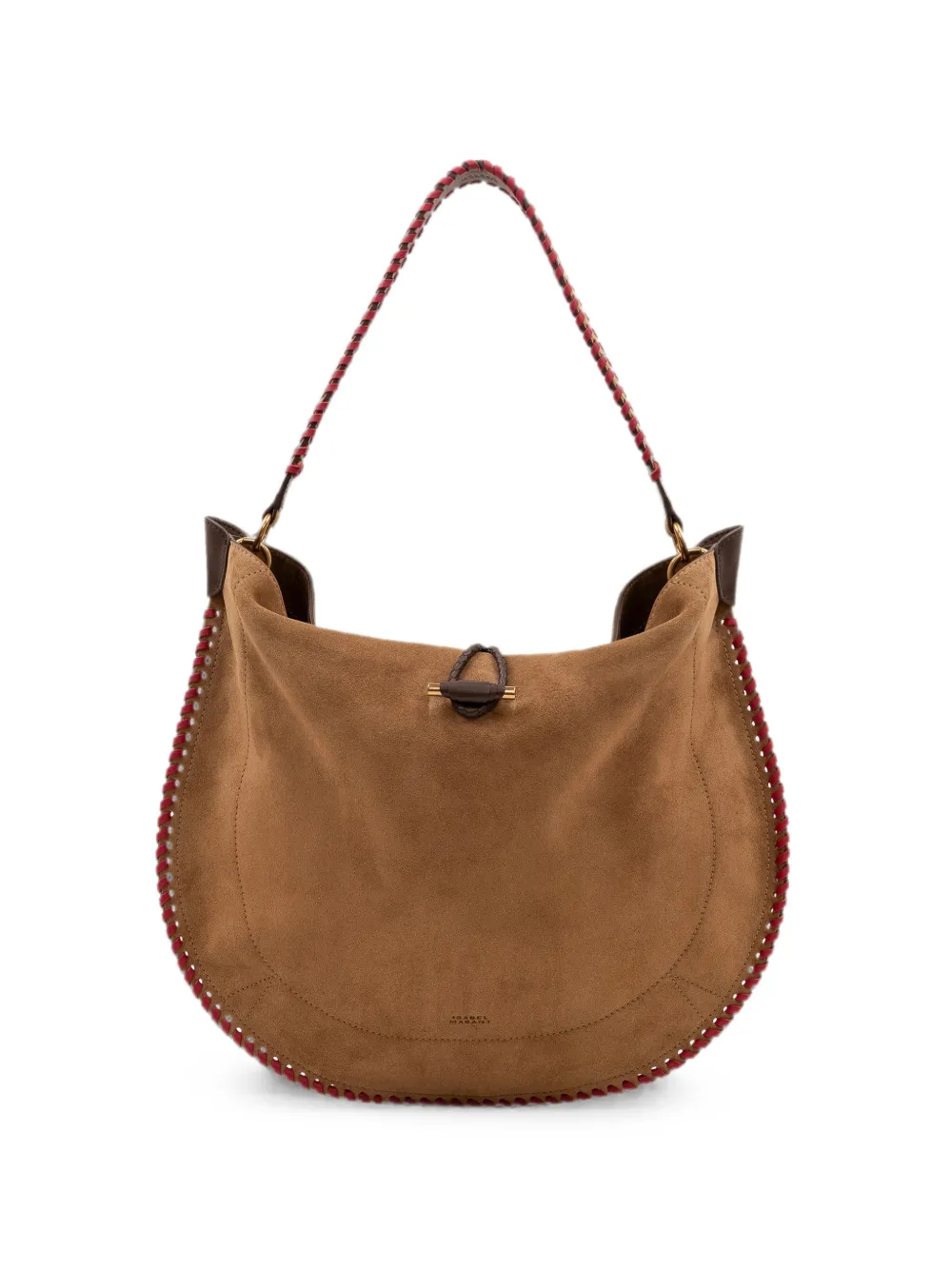 ISABEL MARANT Oskan whipstitch shoulder bag - Braun