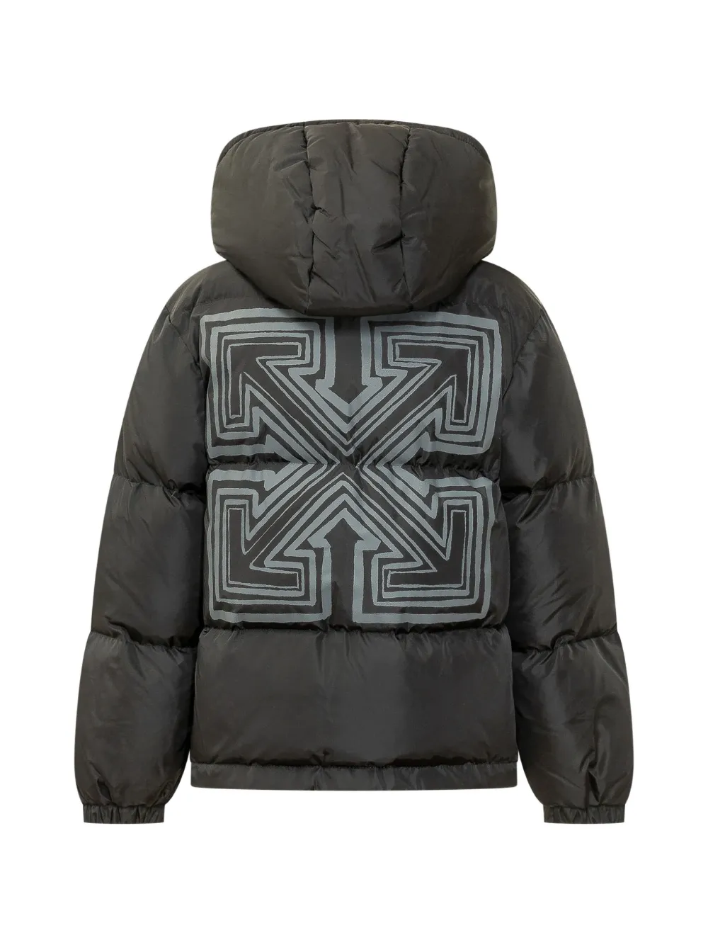 Off-White Kids Jack met capuchon en Arrows patroon Zwart