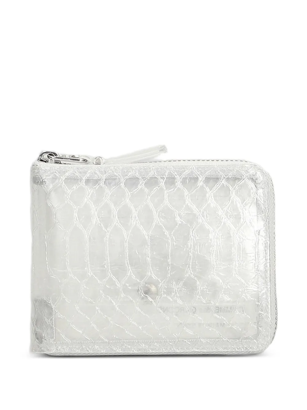 Comme Des Garçons Wallet snakeskin-effect wallet - Bianco