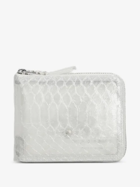 Comme Des Garçons Wallet Portemonnaie mit Schlangen-Optik