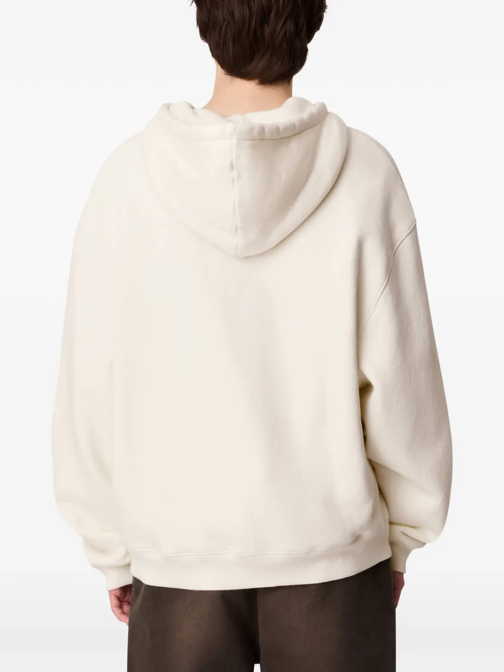 Axel Arigato Rhys hoodie met rits en geborduurd logo Beige