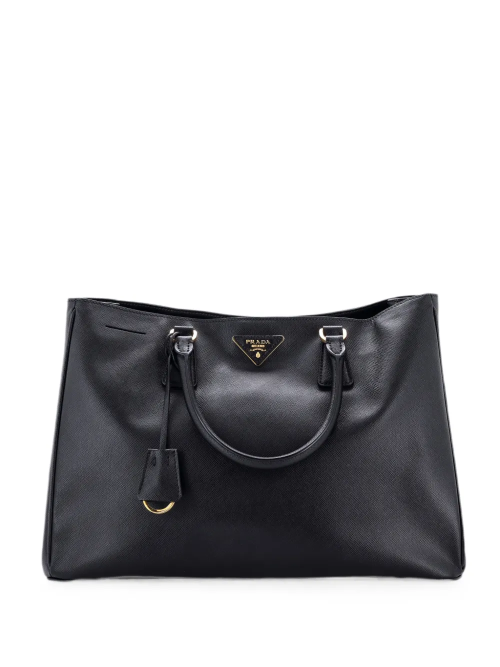 Prada Pre-Owned Lux Open North South Tote Bag aus Saffiano-Leder - Schwarz