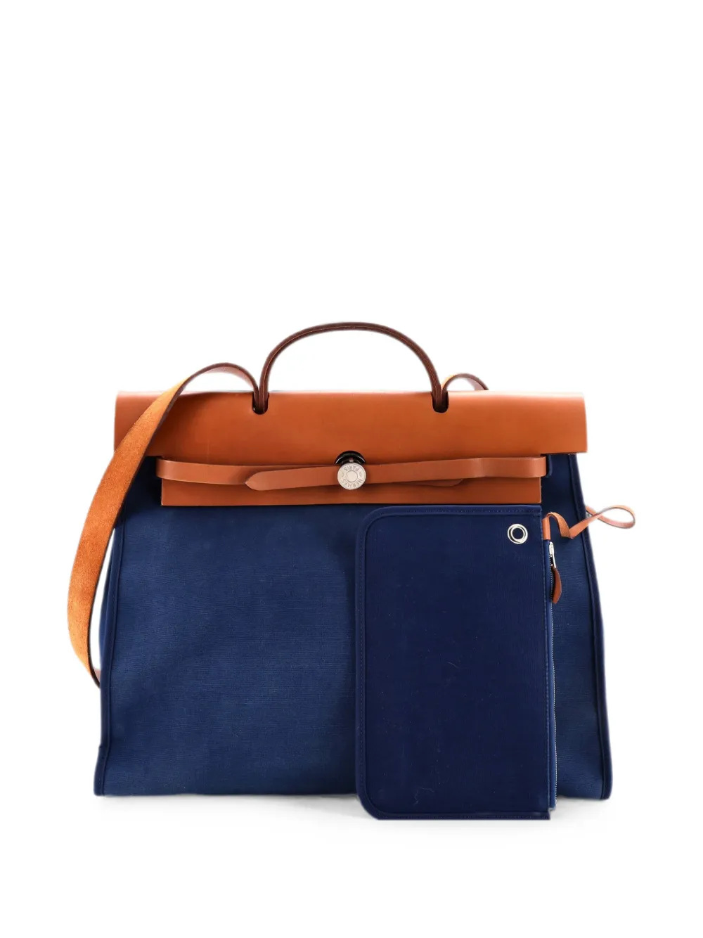 Hermès Pre-Owned Herbag Zip Toile Satchel-Tasche 39cm - Blau