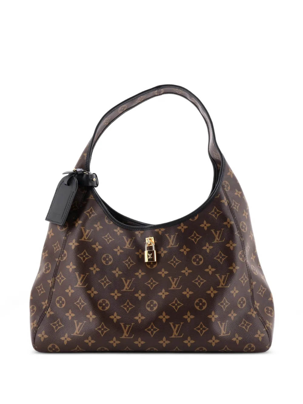 Louis Vuitton Pre-Owned The Drop Handbag Monogram Canvas with Leather GM shoulder bag - Black