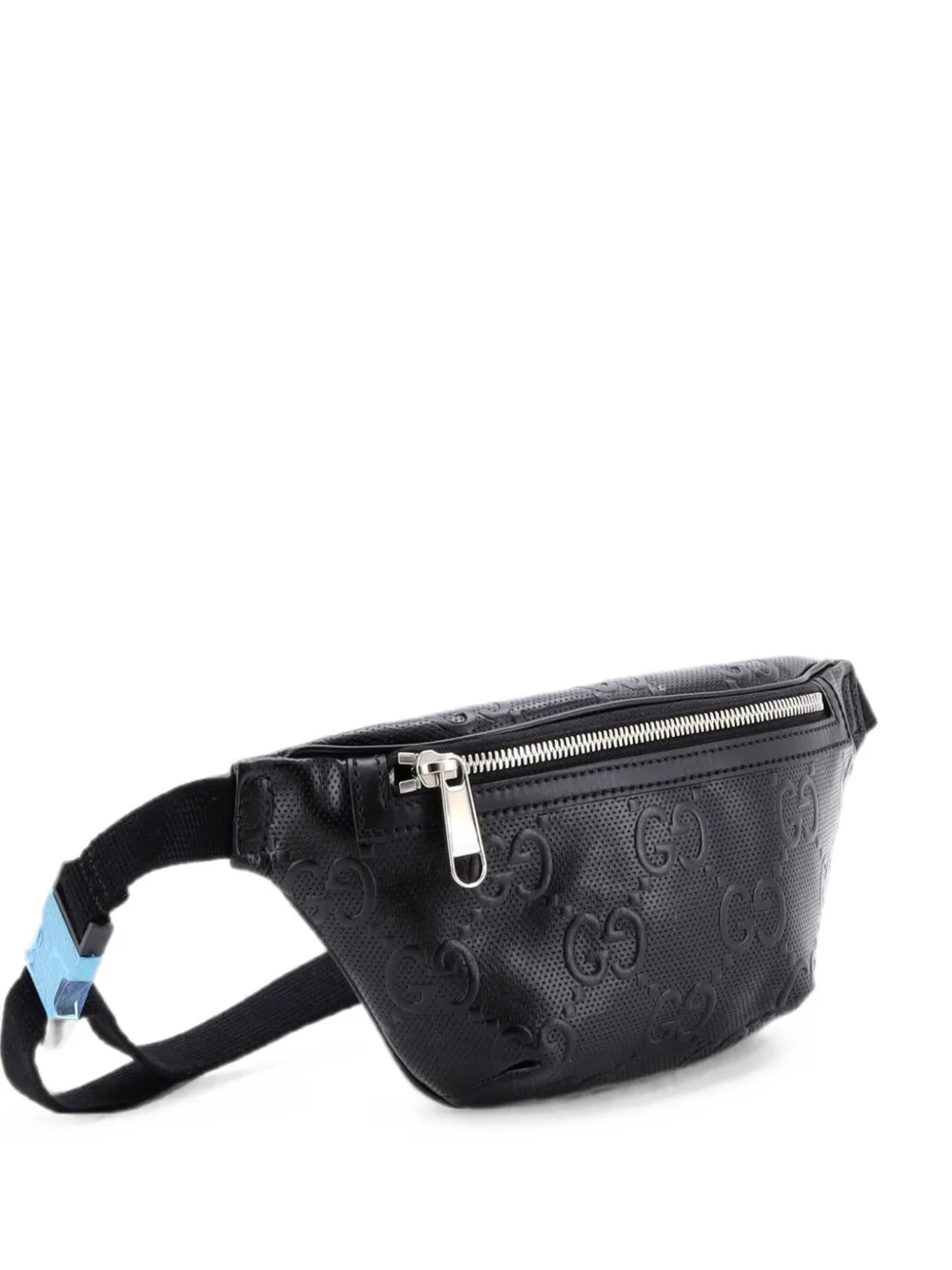 Gucci Pre-Owned Kleine Gürteltasche mit GG-Prägung - Schwarz